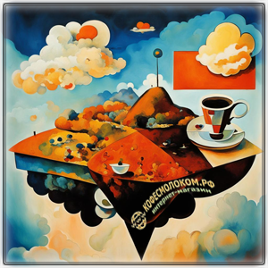 Coffee Island in milk clouds